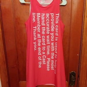 Disney Red Card/Wait time Dress